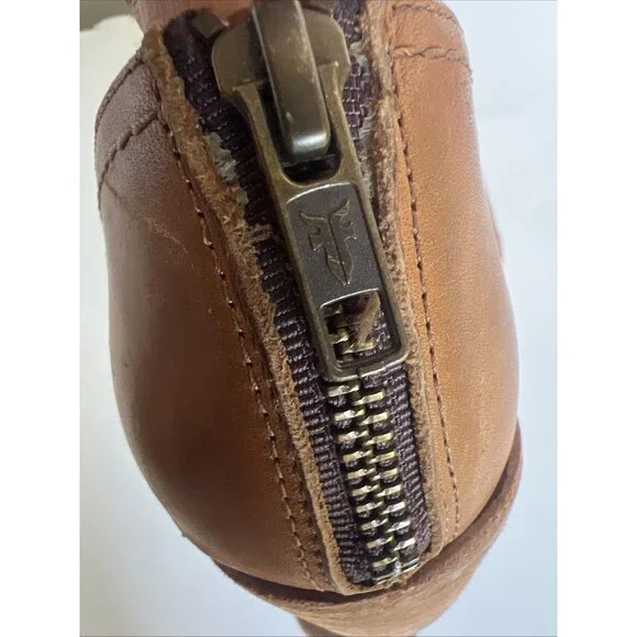 Frye Ray Huarache Tan Nude Woven Bootie Shootie Size 10 Western Boho Artsy - Picture 8 of 10